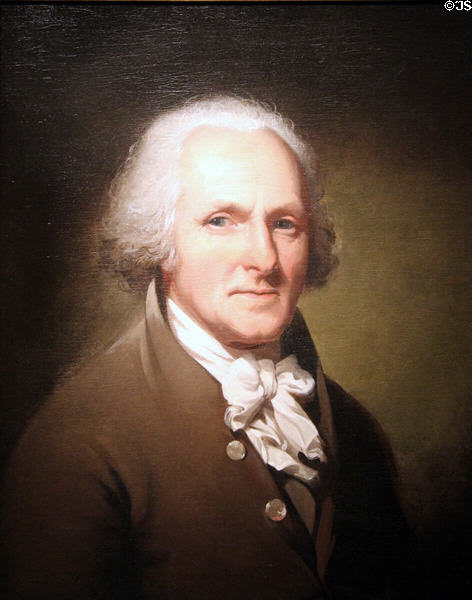 Charles Willson Peale, artist self portrait (c1791) at National Portrait Gallery. Washington, DC.