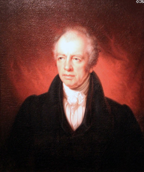 James Kent, legal scholar portrait (c1835) by Rembrandt Peale at National Portrait Gallery. Washington, DC.