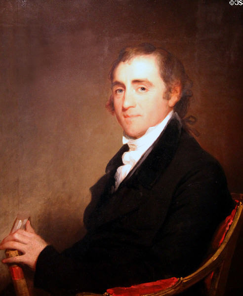 Fisher Ames, Congressman portrait (c1807) by Gilbert Stuart at National Portrait Gallery. Washington, DC.