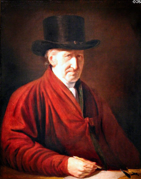 Benjamin West self-portrait (1819) at Smithsonian American Art Museum. Washington, DC.
