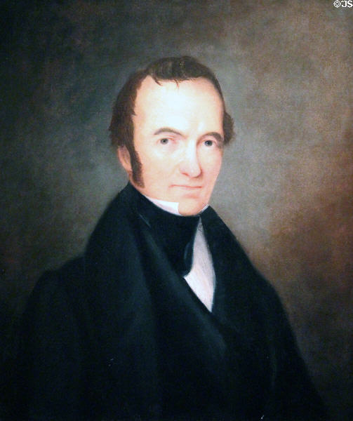 Stephen F. Austin, Texas pioneer portrait by unknown at National Portrait Gallery. Washington, DC.