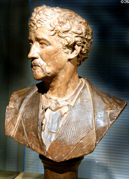 James McNeill Whistler, painter terra-cotta bust (1872) by Joseph Edgar Boehm at National Portrait Gallery. Washington, DC.