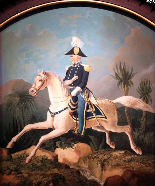 Zachary Taylor on horseback portrait by James Walker at National Portrait Gallery. Washington, DC.