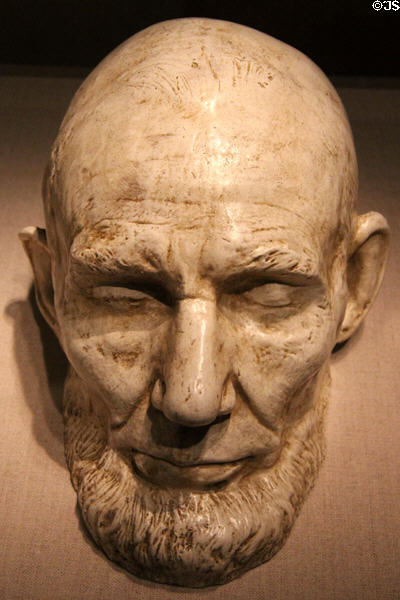 Abraham Lincoln life mask (1865) by Clark Mills at National Portrait Gallery. Washington, DC.