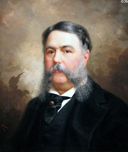 Chester A. Arthur portrait (1881) by Ole Peter Hansen Balling at National Portrait Gallery. Washington, DC.