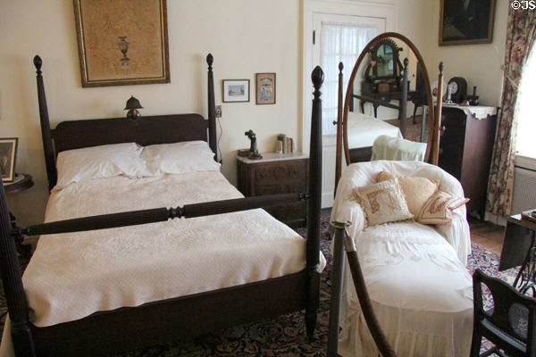 Edith Wilson's bedroom at Woodrow Wilson House. Washington, DC.