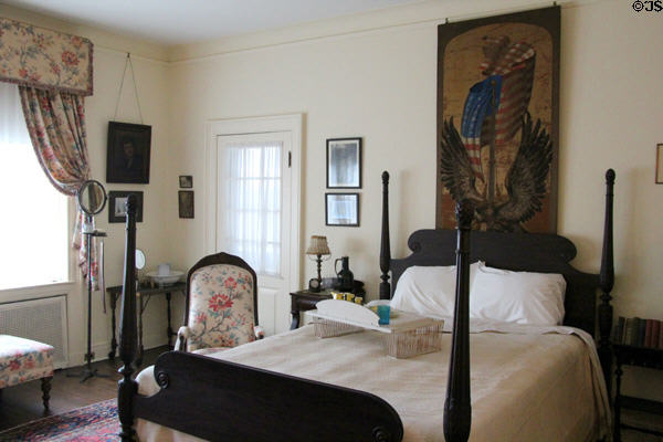 Woodrow Wilson bedroom at Woodrow Wilson House. Washington, DC.