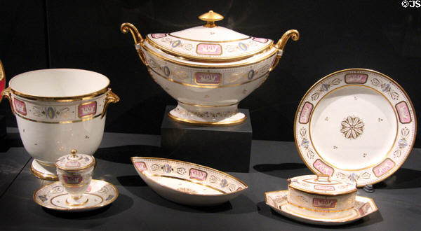 John Quincy Adams porcelain (1809-14) from France via Russia at National Museum of American History. Washington, DC.