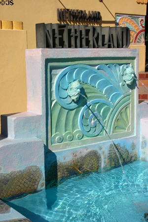 Netherland Hotel Art Deco sign. Miami Beach, FL.