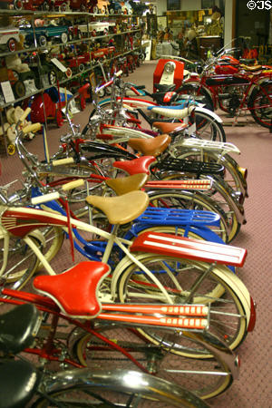Bicycle collection at Tallahassee Antique Car Museum. Tallahassee, FL.