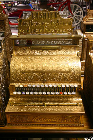 Antique cash register at Tallahassee Antique Car Museum. Tallahassee, FL.