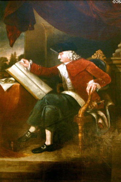 Portrait of Georgia founder James Edward Oglethorpe in Georgia State House. Atlanta, GA.