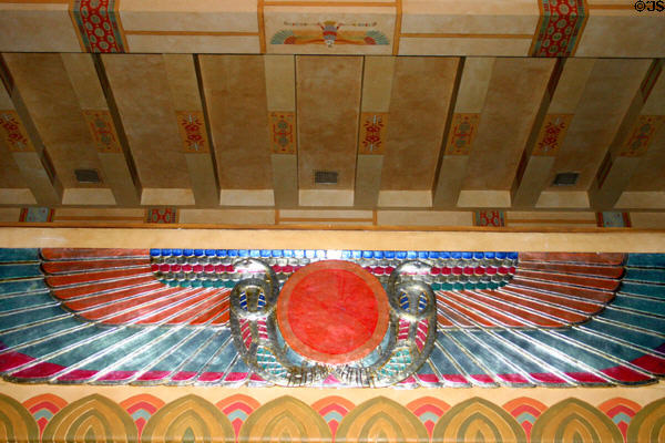 Egyptian cobras on wings in ballroom of Fox Theatre. Atlanta, GA.