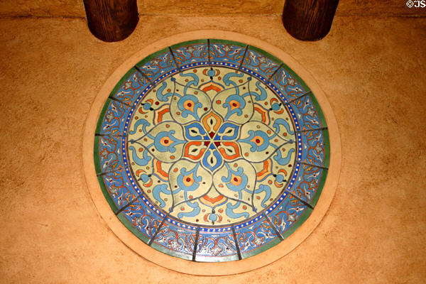 Arabesque-style tiled roundel in Fox Theatre. Atlanta, GA.