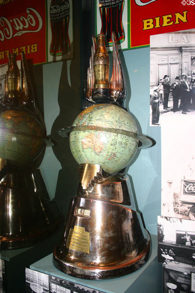 Trophy for Coke's 50th anniversary (1937) at Coca-Cola Museum. Atlanta, GA.