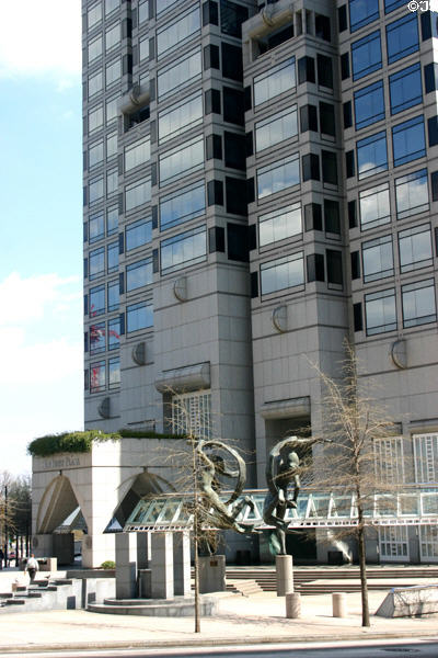 Sculptures at base of SunTrust Plaza. Atlanta, GA.