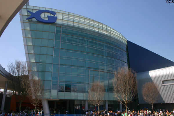 Entrance court of Georgia Aquarium. Atlanta, GA.