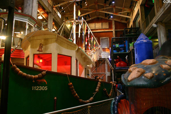 Boat playground in Georgia Aquarium. Atlanta, GA.