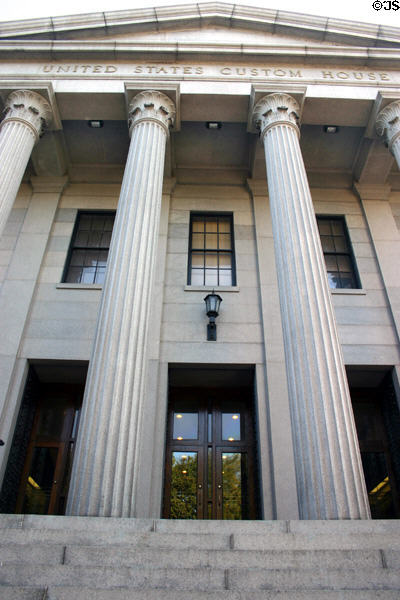 United States Custom House (1848-52). Savannah, GA. Style: Greek Revival. Architect: John S. Norris. On National Register.