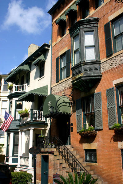 Roley House Inn & buildings on West Hull St. Savannah, GA.