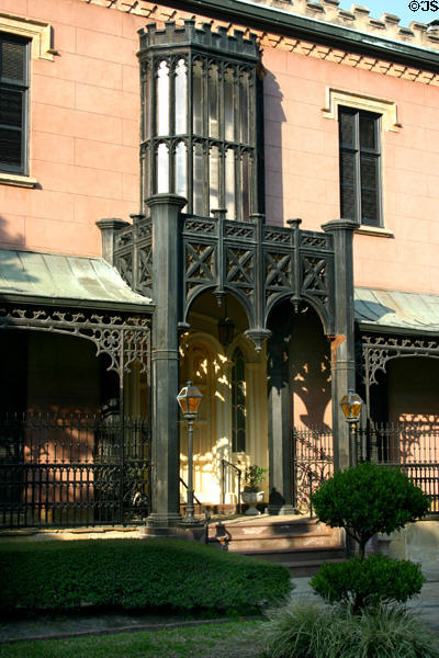 Green-Meldrim Mansion served as Civil War General Tecumseh Sherman's Headquarters (Dec. 22, 1864 - Feb. 1, 1865) for the occupation of Savannah. Savannah, GA.