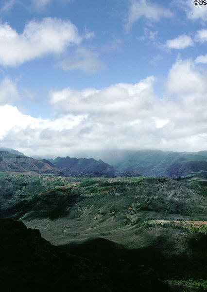 View from Waimea Canyon Drive. Kauai, HI.