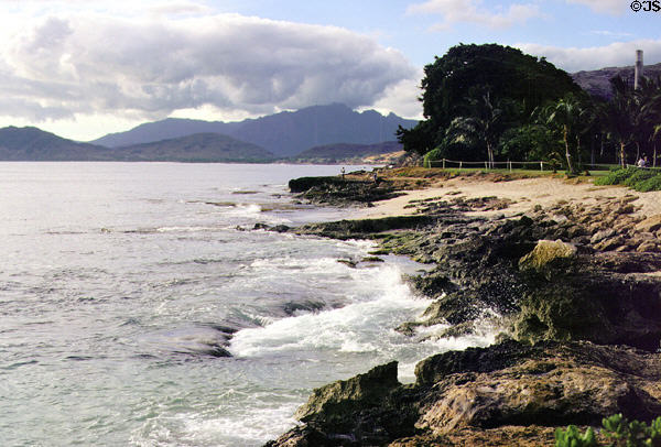 Paradise Cove in southwest of Oahu. Oahu, HI.
