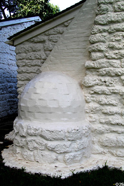 Exterior of oven on Oldest Frame House at Mission House Museum. Honolulu, HI.
