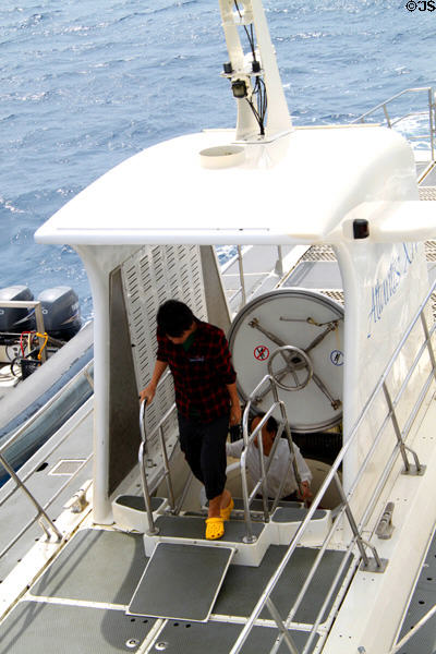 Hatch of Atlantis XIV submarine. Waikiki, HI.