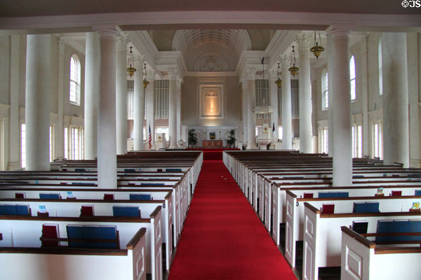 Interior of Central Union Church Sanctuary Building. Honolulu, HI.