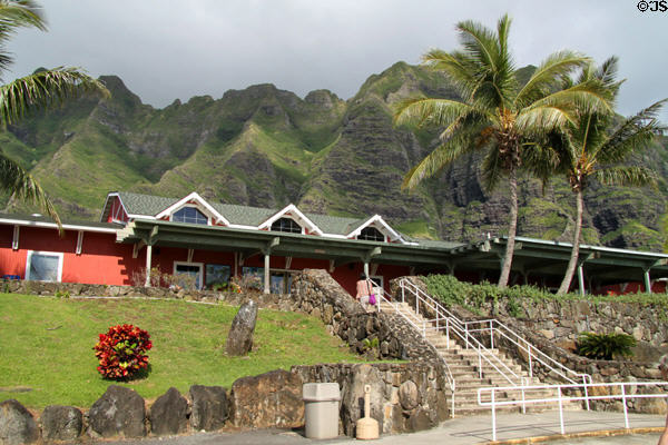 Kualoa Ranch welcome center. HI.
