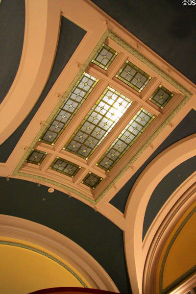 Atrium of Union Pacific Railroad Museum (former Council Bluffs Free Public Library). Council Bluffs, IA.