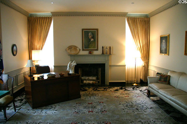 Hoover's Park Ave. New York apartment office (1940) at Hoover Museum. West Branch, IA.