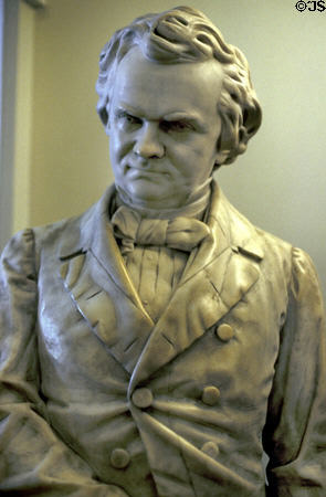 Statue of Stephen Douglas, who debated Lincoln, in Old State Capitol. Springfield, IL.