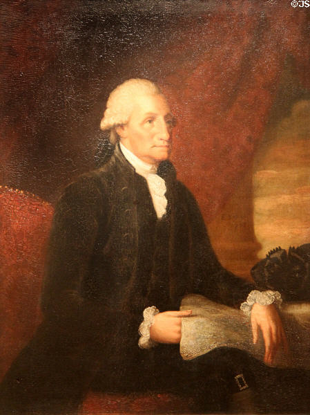 Portrait of George Washington (1793) by Edward Savage at Art Institute of Chicago. Chicago, IL.