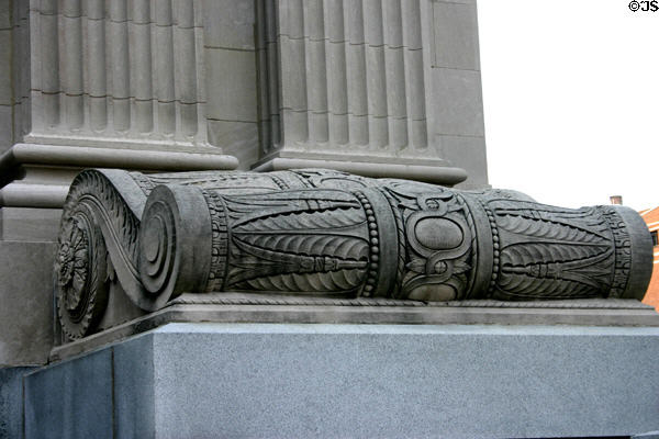 Scroll on US Court House & Post Office. Indianapolis, IN.