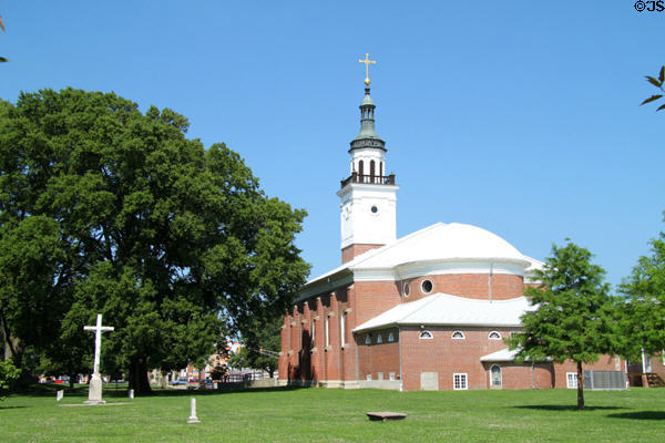French & Indian Cemetery (1750-1846) & Old Cathedral. Vincennes, IN. On National Register.