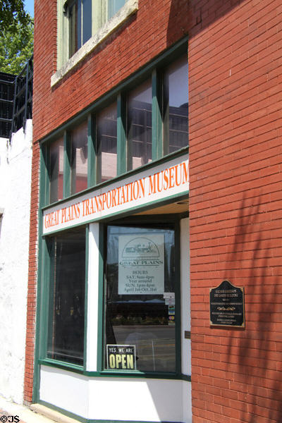 Great Plains Transportation Museum (former Hauser Garrison Dry Goods Building) (1915) (700 E. Douglas St.). Wichita, KS.