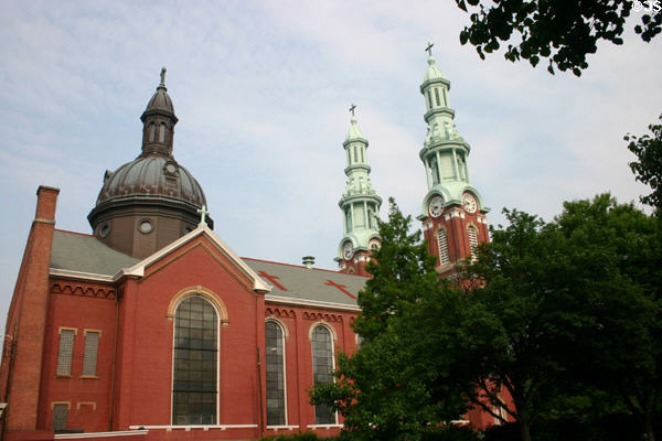 Mother of God (Mutter Gottes Kirche) Roman Catholic Church (1871) (119 W. 6th St.). Covington, KY. Style: Renaissance. Architect: Walter & Stuart. On National Register.