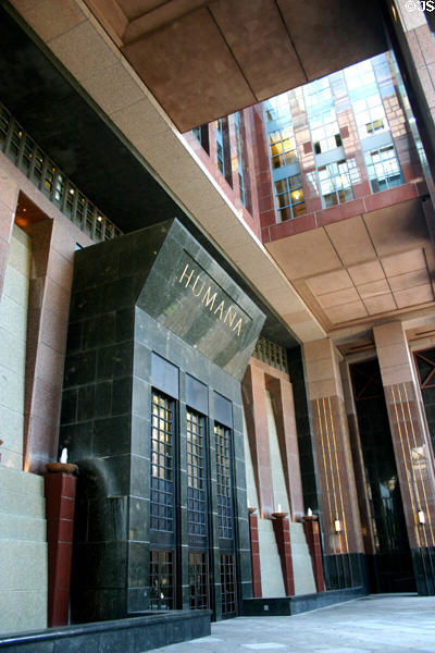 Humana building northern entrance. Louisville, KY.