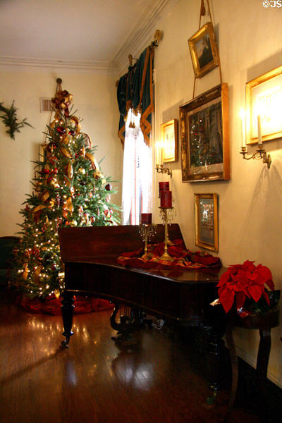 Piano at Oak Alley Plantation. Vacherie, LA.