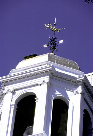 Grasshopper weather vane on dome of Faneuil Hall. Boston, MA.
