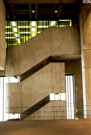 Staircase in Boston City Hall. Boston, MA.
