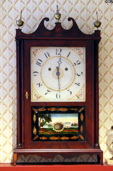 Mantle clock at Boott Cotton Mills Boarding House. Lowell, MA.