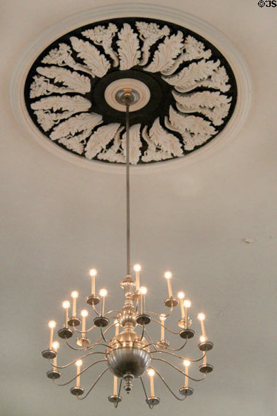 Chandelier in Old South Church. Boston, MA.