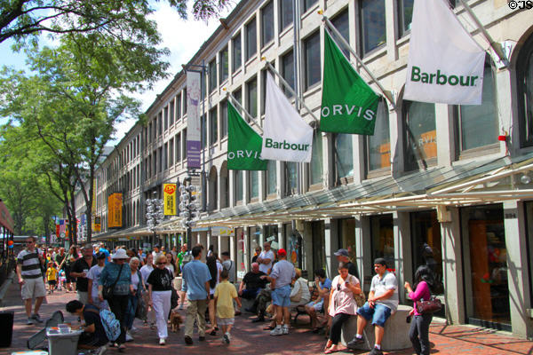 Modern Faneuil Hall Market building additions. Boston, MA.