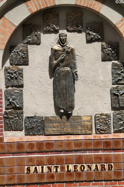 St Leonard shrine at Saint Leonard of Port Maurice Catholic Church. Boston, MA.