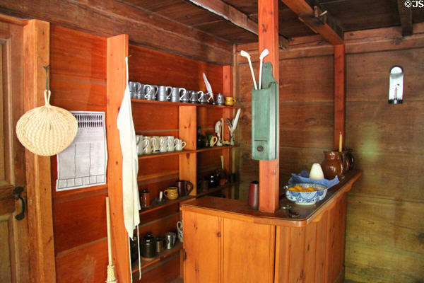 Bar room at Hartwell Tavern at Minute Men National Historical Park. Concord, MA.