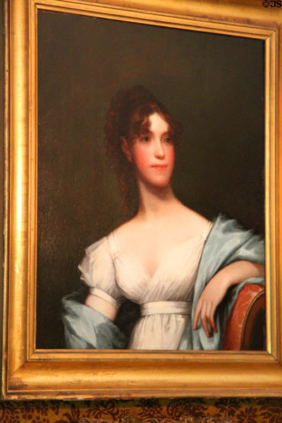 Maria Theresa Gold Appleton portrait (c1812) by Gilbert Stuart at Longfellow National Historic Site. Cambridge, MA.