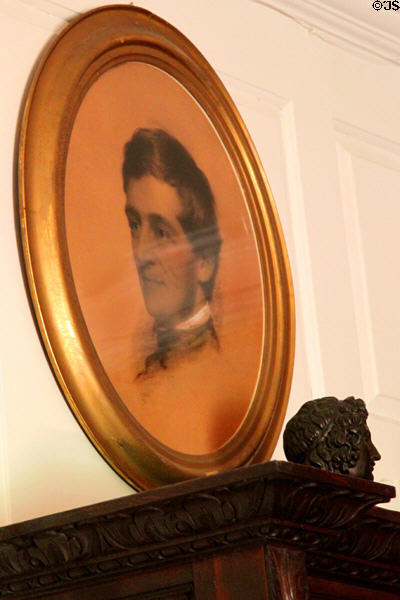 Ralph Waldo Emerson portrait (1846) by Eastman Johnson at Longfellow National Historic Site. Cambridge, MA.